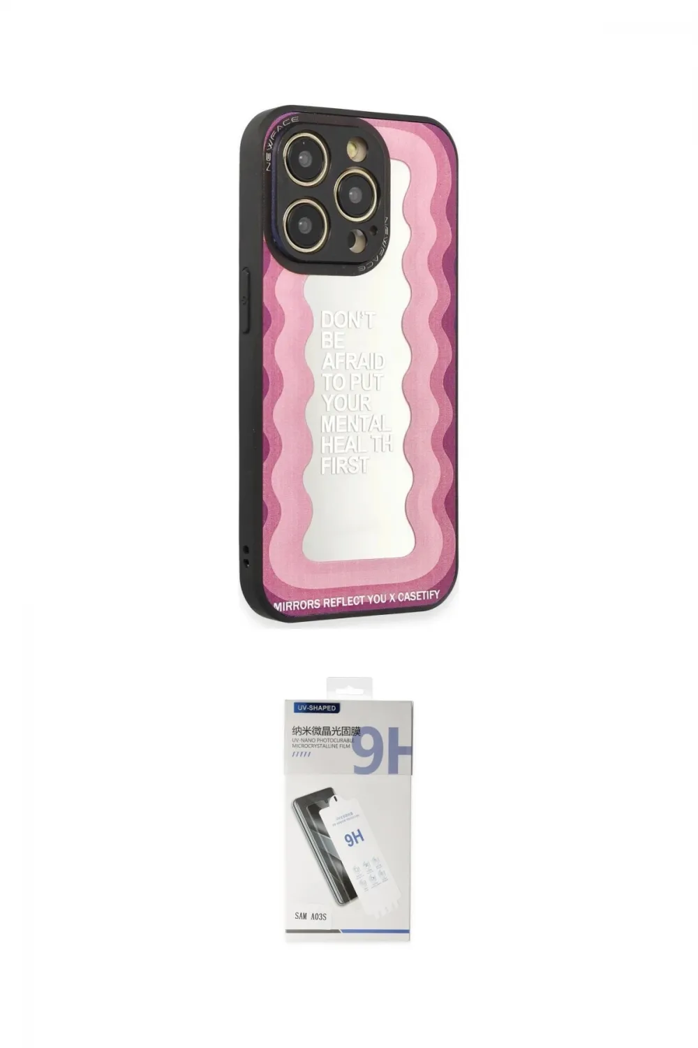ieg™ iPhone 12 Pro Max Kılıf Odak Klasik Serisi - Şeffaf Uv Polymer Nano Ekran Koruyucu