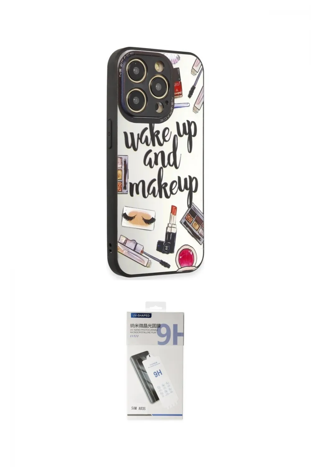 ieg™ iPhone 12 Pro Max Kılıf Odak Klasik Serisi - Şeffaf Uv Polymer Nano Ekran Koruyucu