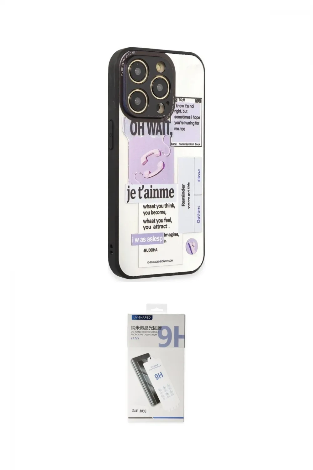 ieg™ iPhone 12 Pro Max Kılıf Odak Klasik Serisi - Şeffaf Uv Polymer Nano Ekran Koruyucu