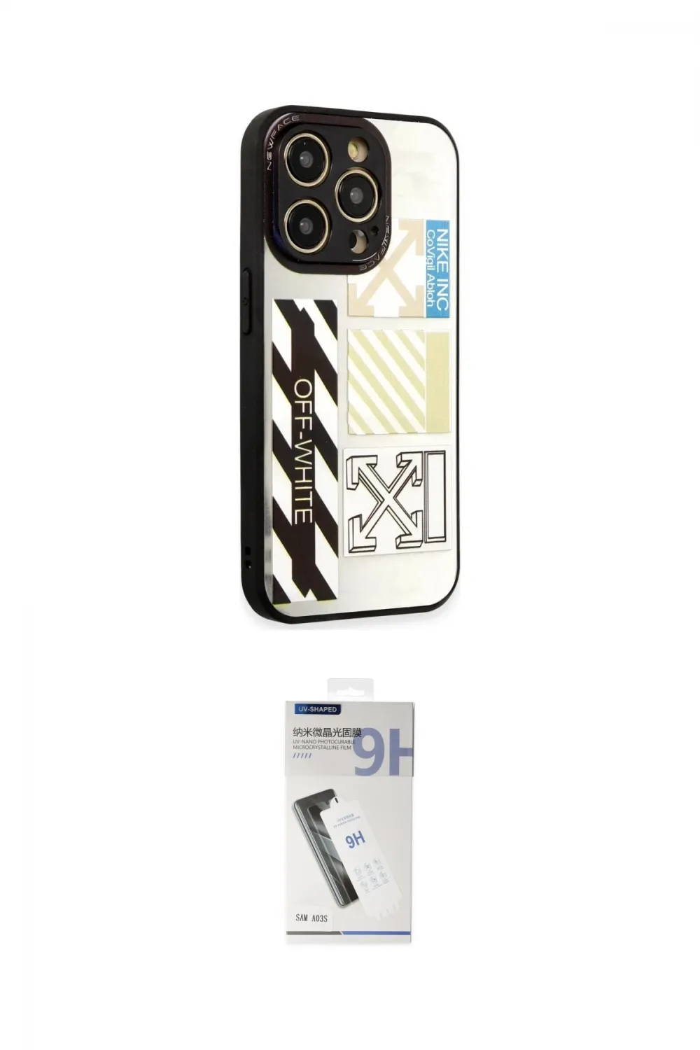 ieg™ iPhone 12 Pro Max Kılıf Odak Klasik Serisi - Şeffaf Uv Polymer Nano Ekran Koruyucu