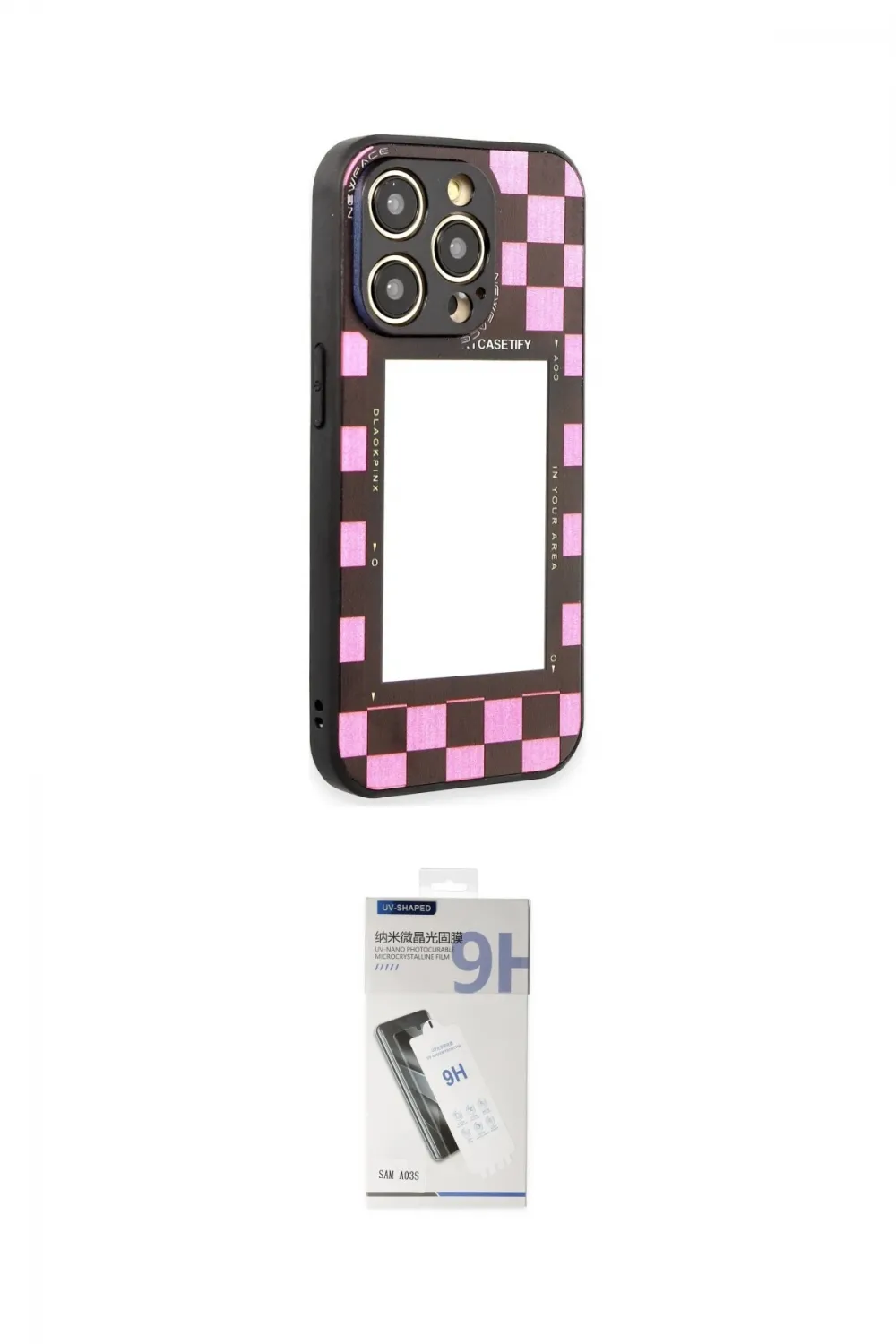ieg™ iPhone 12 Pro Max Kılıf Odak Klasik Serisi - Şeffaf Uv Polymer Nano Ekran Koruyucu