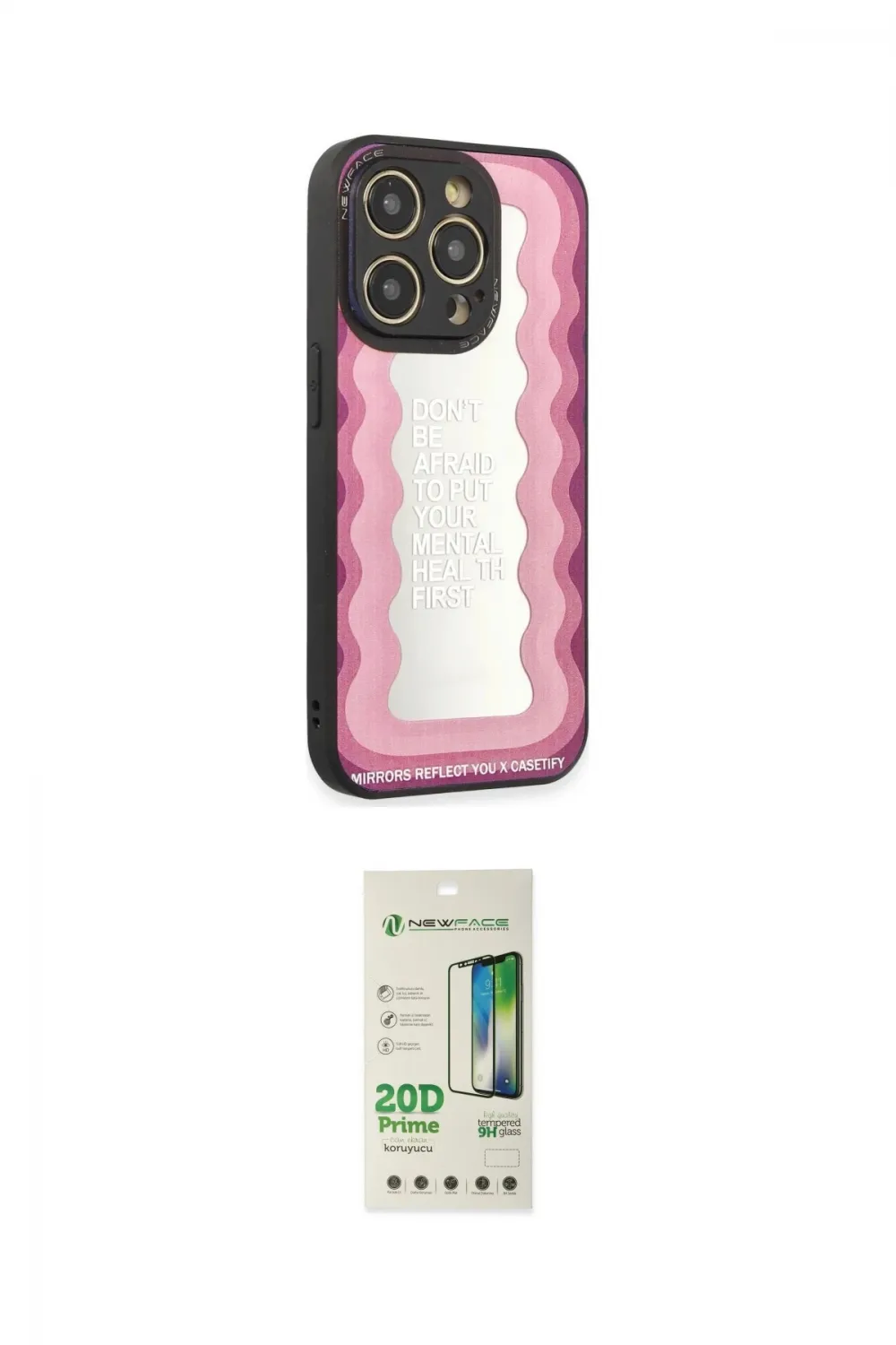 ieg™ iPhone 12 Pro Max Kılıf Odak Klasik Serisi - Siyah 20D Premium Cam Ekran Koruyucu
