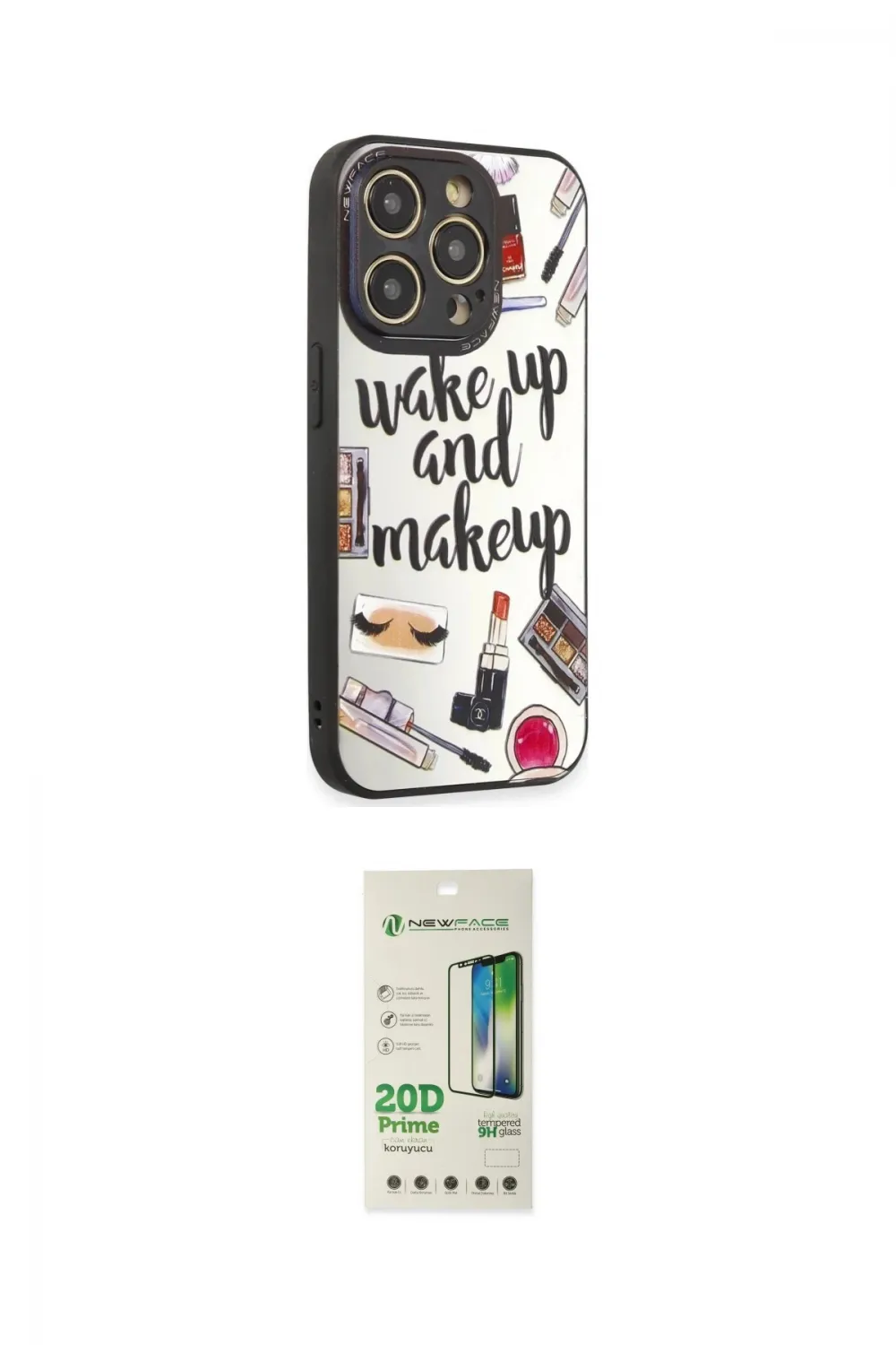 ieg™ iPhone 12 Pro Max Kılıf Odak Klasik Serisi - Siyah 20D Premium Cam Ekran Koruyucu