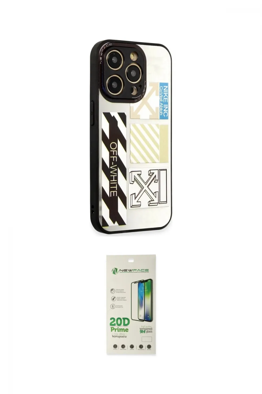 ieg™ iPhone 12 Pro Max Kılıf Odak Klasik Serisi - Siyah 20D Premium Cam Ekran Koruyucu