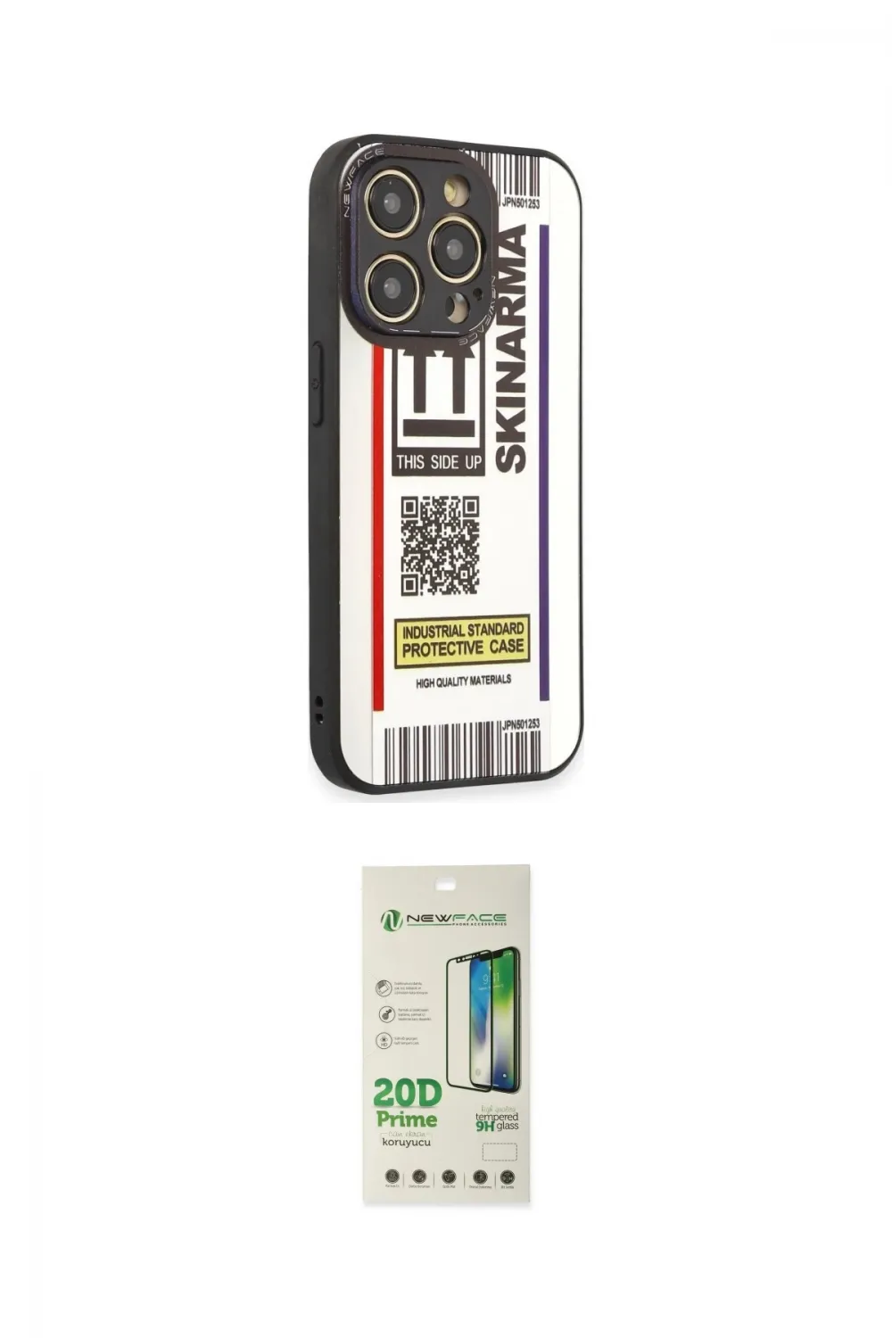 ieg™ iPhone 12 Pro Max Kılıf Odak Klasik Serisi - Siyah 20D Premium Cam Ekran Koruyucu