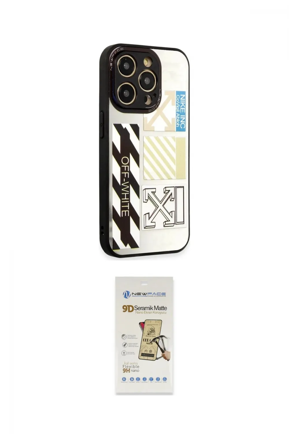 ieg™ iPhone 12 Pro Max Kılıf Odak Klasik Serisi - Siyah Mat Seramik Nano Ekran Koruyucu