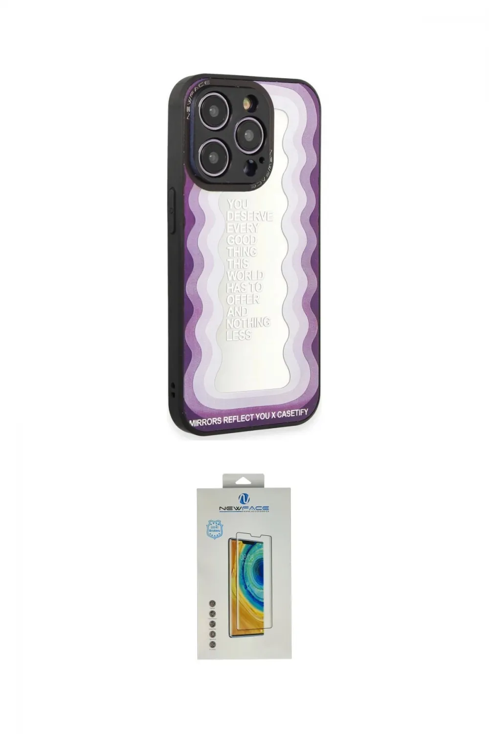 ieg™ iPhone 12 Pro Max Kılıf Odak Klasik Serisi - Siyah Polymer Nano Ekran Koruyucu