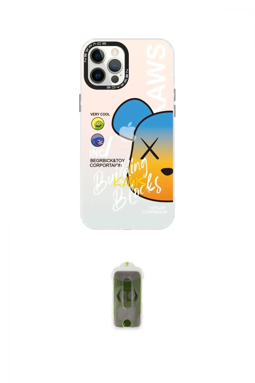 ieg™ iPhone 12 Pro Max Kılıf Siluet Çizgi Koleksiyonu - Siyah Joko Magic 5D Hayalet Cam