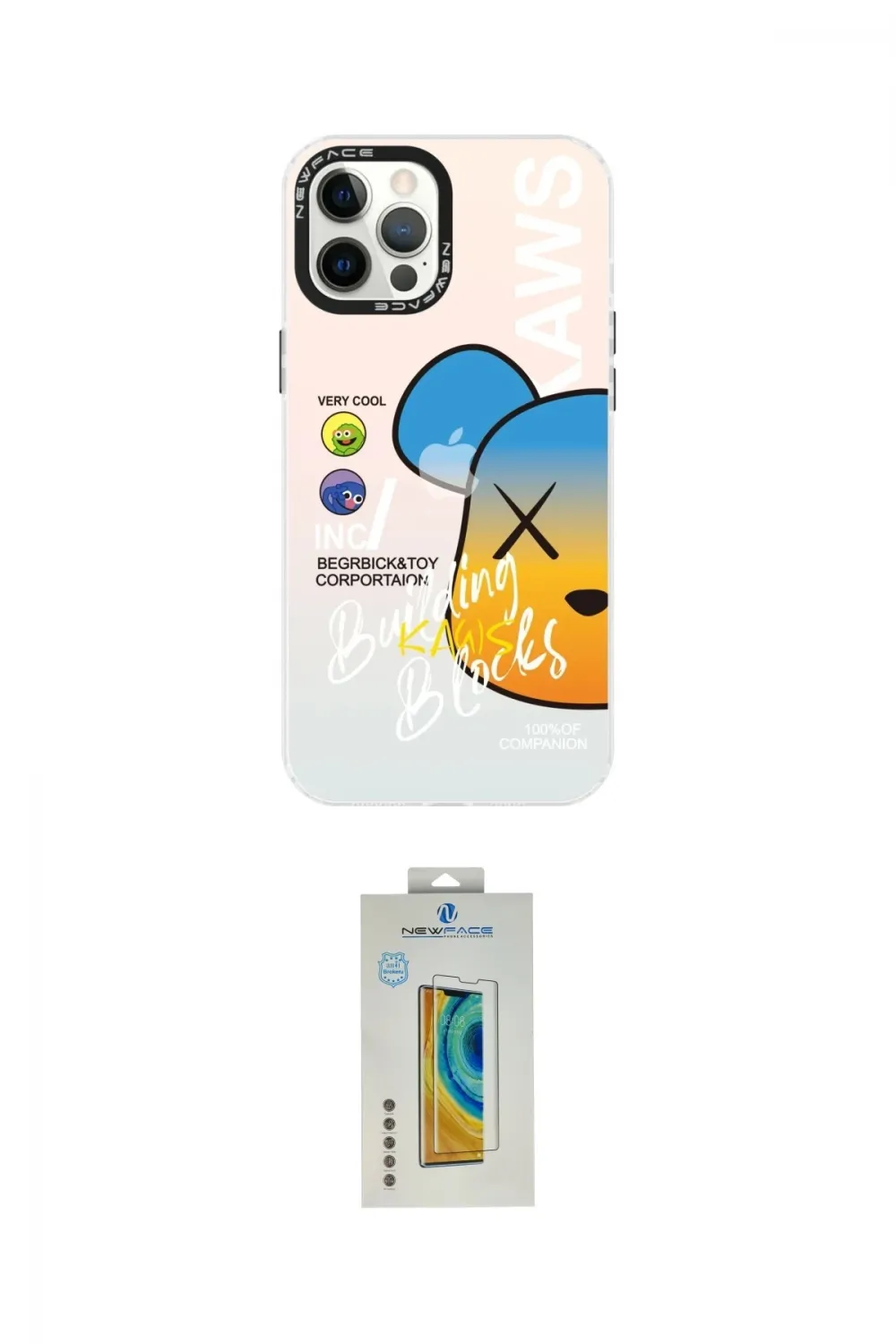 ieg™ iPhone 12 Pro Max Kılıf Siluet Çizgi Koleksiyonu - Siyah Polymer Nano Ekran Koruyucu