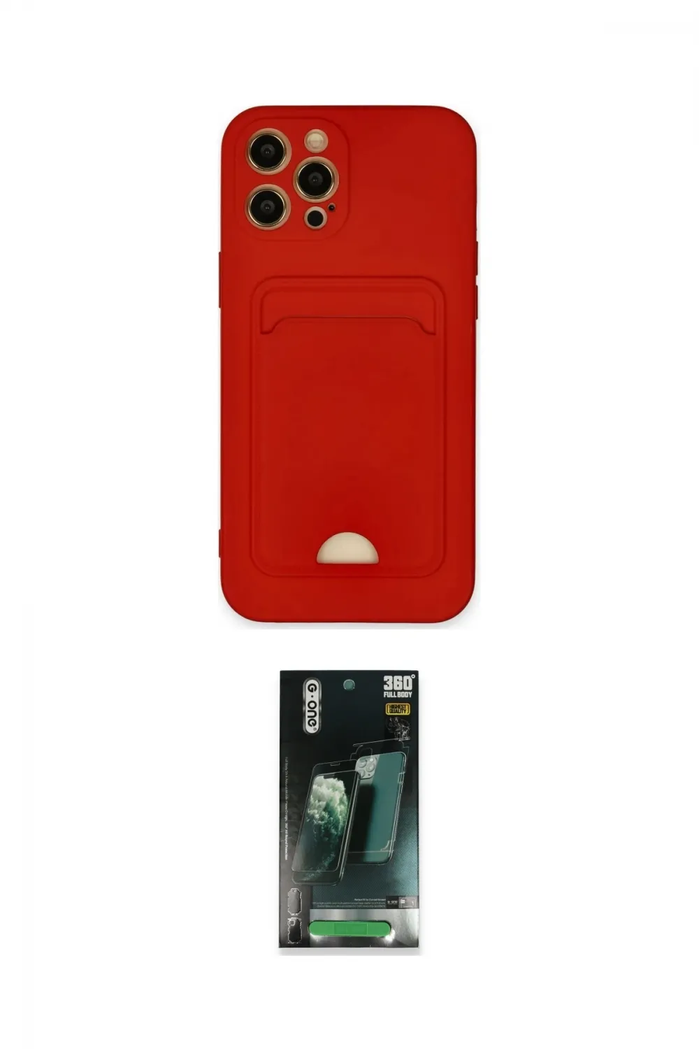ieg™ iPhone 12 Pro Max Kılıf Vadi Çizgi Prime - Şeffaf 360 Full Body Arka Koruyucu