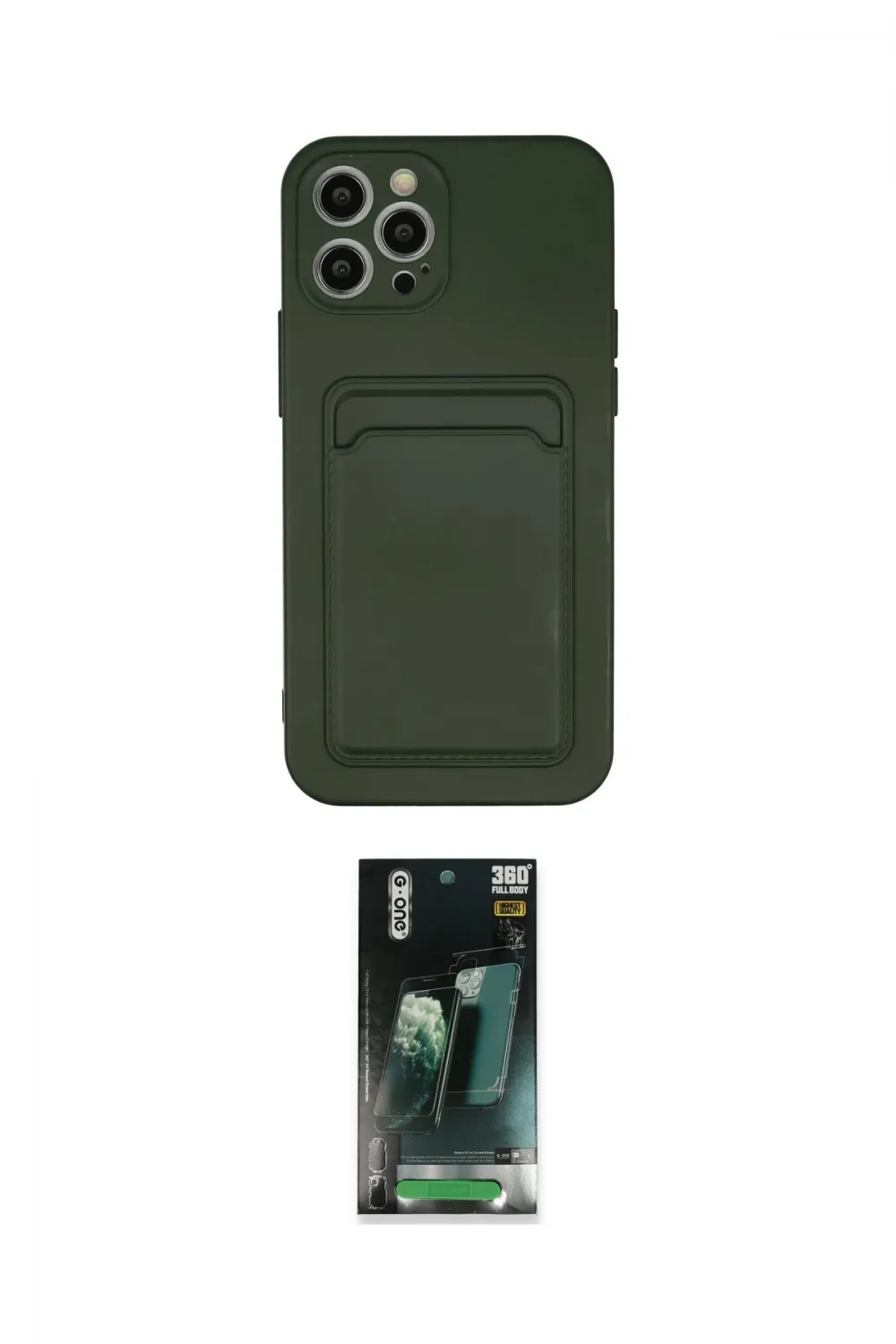 ieg™ iPhone 12 Pro Max Kılıf Vadi Çizgi Prime - Şeffaf 360 Full Body Arka Koruyucu