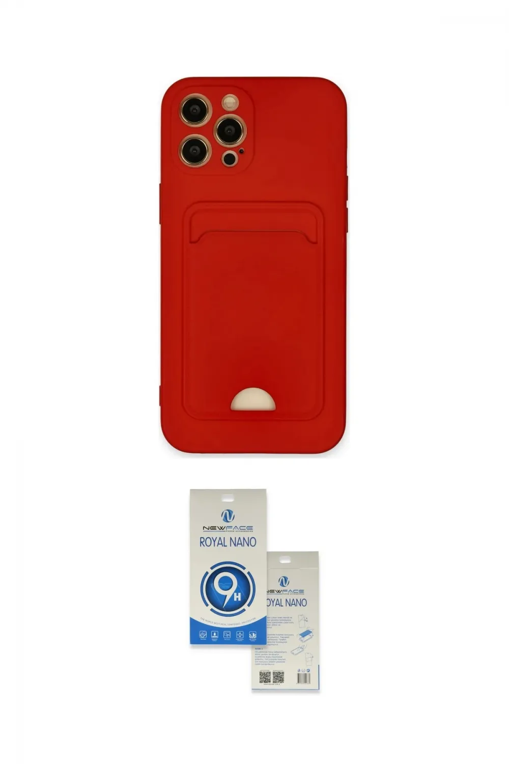 ieg™ iPhone 12 Pro Max Kılıf Vadi Çizgi Prime - Şeffaf Royal Nano Ekran Koruyucu