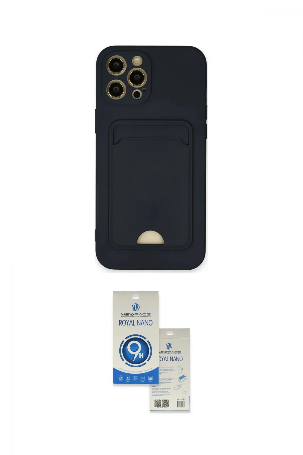 ieg™ iPhone 12 Pro Max Kılıf Vadi Çizgi Prime - Şeffaf Royal Nano Ekran Koruyucu