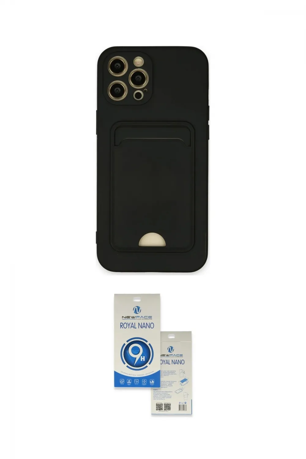 ieg™ iPhone 12 Pro Max Kılıf Vadi Çizgi Prime - Şeffaf Royal Nano Ekran Koruyucu