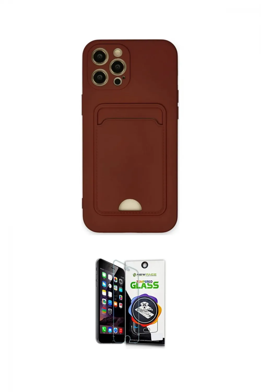 ieg™ iPhone 12 Pro Max Kılıf Vadi Çizgi Prime - Şeffaf Temperli Cam Ekran Koruyucu