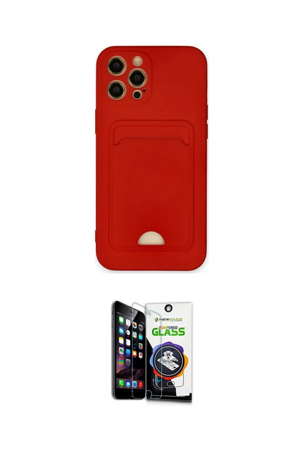 ieg™ iPhone 12 Pro Max Kılıf Vadi Çizgi Prime - Şeffaf Temperli Cam Ekran Koruyucu