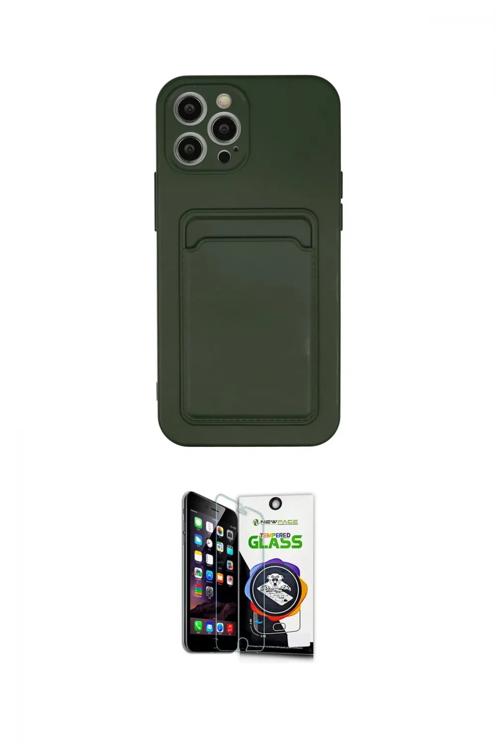 ieg™ iPhone 12 Pro Max Kılıf Vadi Çizgi Prime - Şeffaf Temperli Cam Ekran Koruyucu