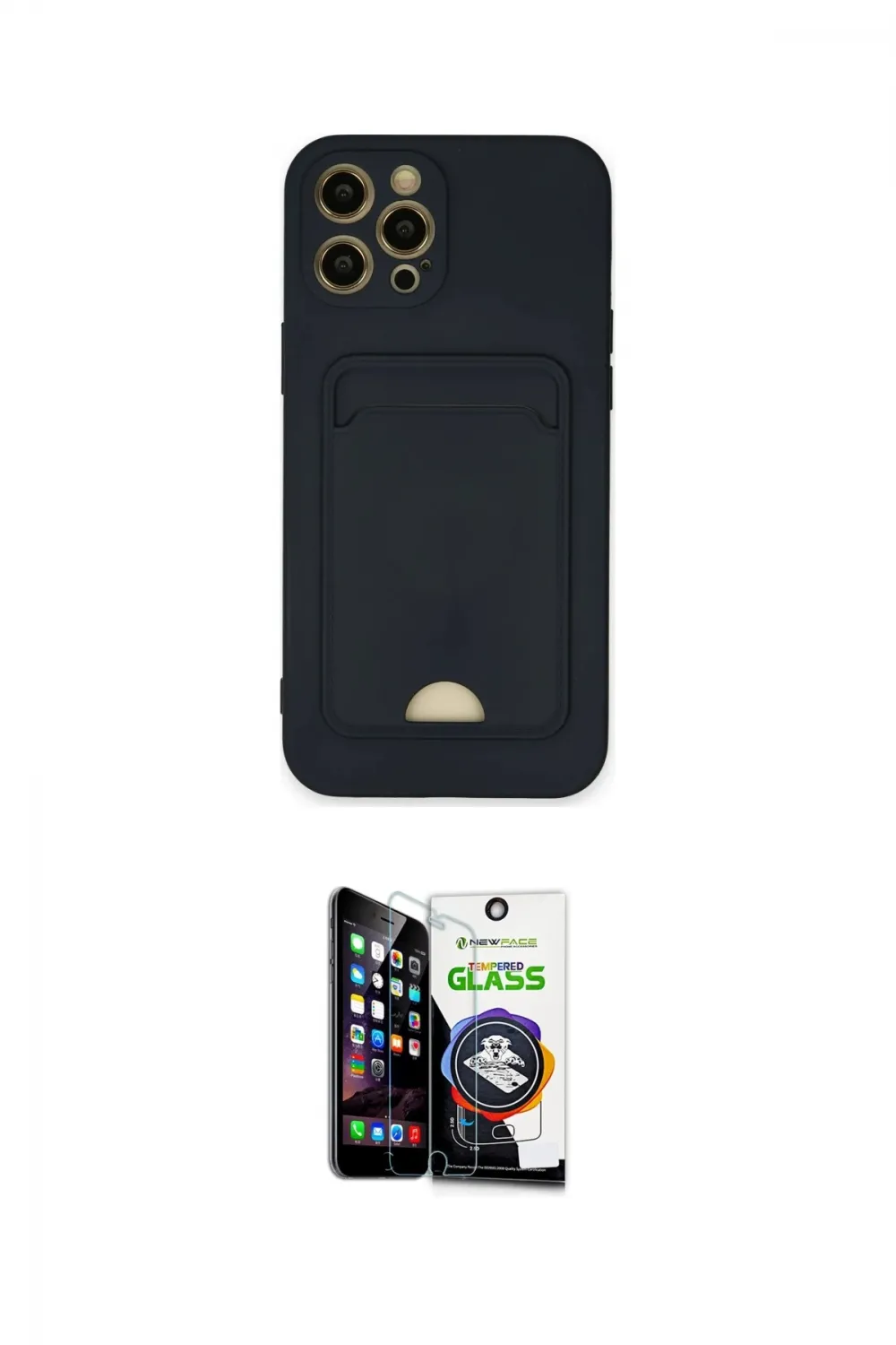 ieg™ iPhone 12 Pro Max Kılıf Vadi Çizgi Prime - Şeffaf Temperli Cam Ekran Koruyucu
