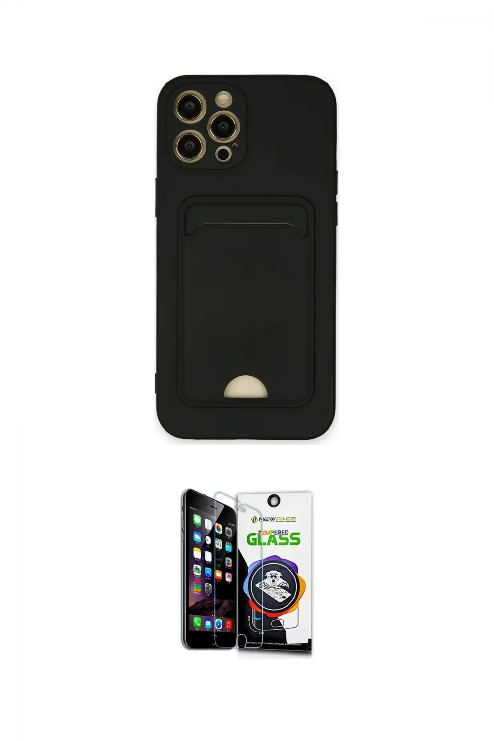 ieg™ iPhone 12 Pro Max Kılıf Vadi Çizgi Prime - Şeffaf Temperli Cam Ekran Koruyucu