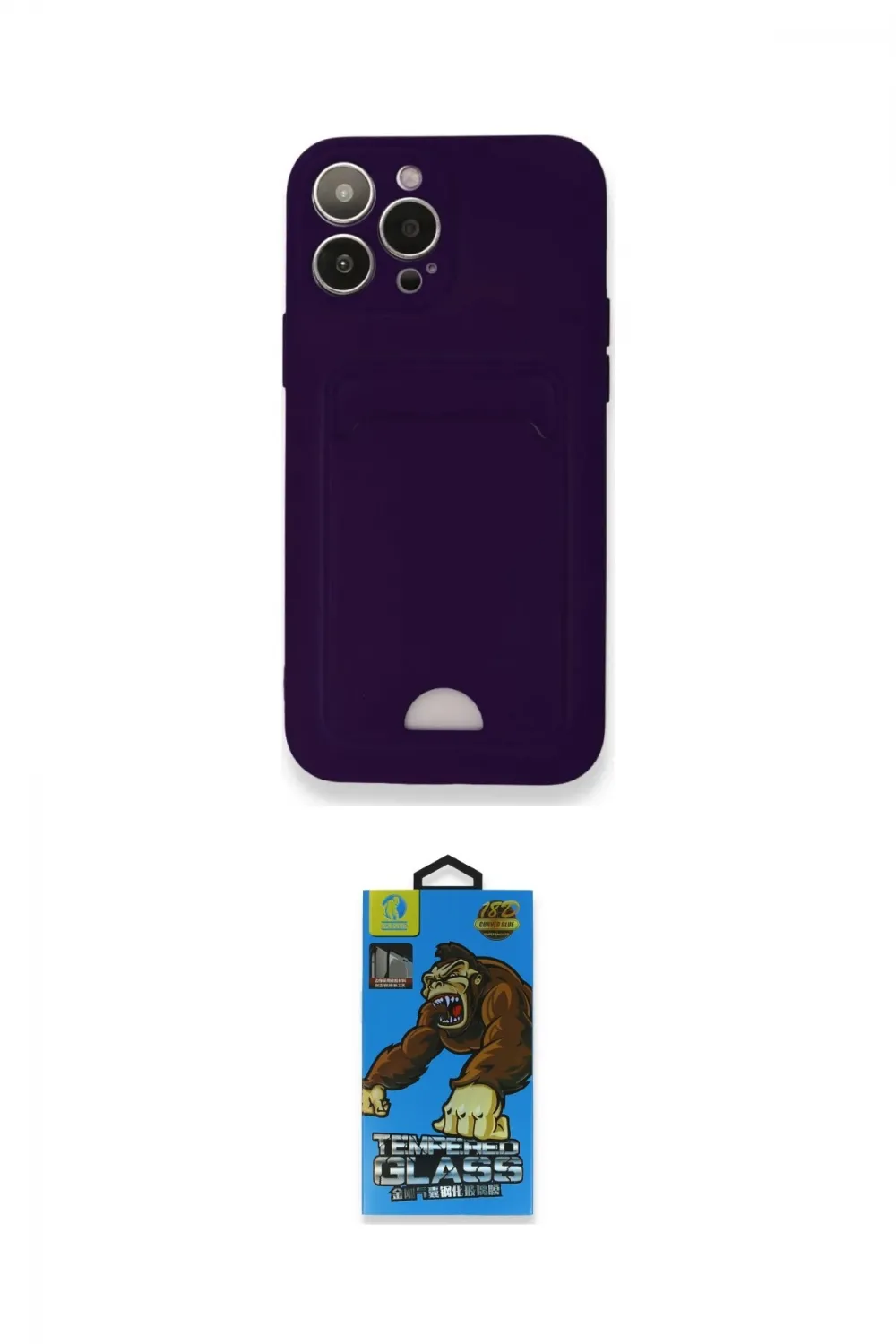 ieg™ iPhone 12 Pro Max Kılıf Vadi Çizgi Prime - Siyah 18D Cam Ekran Koruyucu
