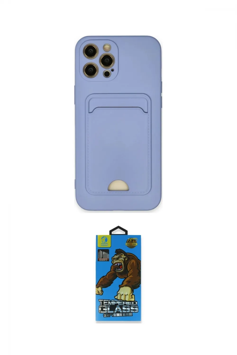 ieg™ iPhone 12 Pro Max Kılıf Vadi Çizgi Prime - Siyah 18D Cam Ekran Koruyucu