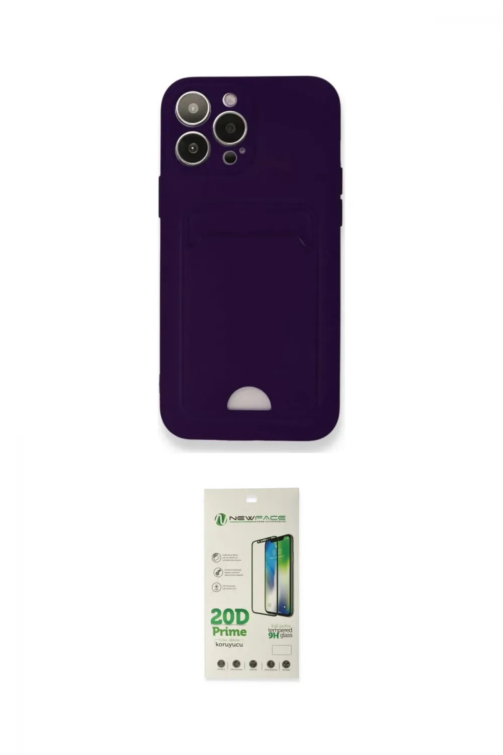 ieg™ iPhone 12 Pro Max Kılıf Vadi Çizgi Prime - Siyah 20D Premium Cam Ekran Koruyucu