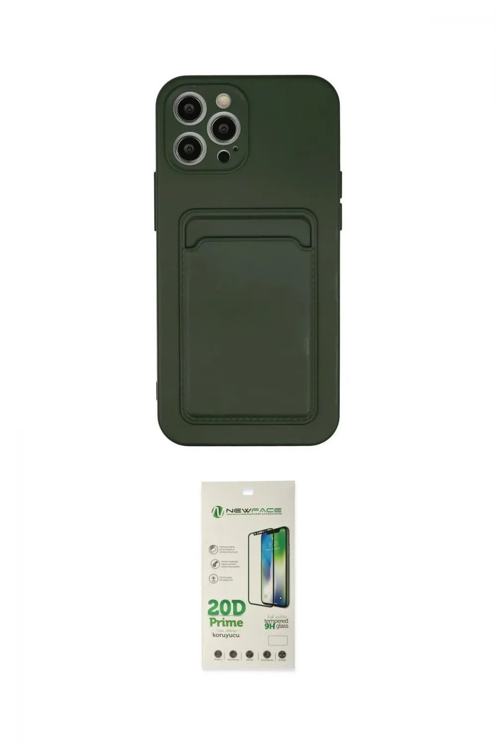 ieg™ iPhone 12 Pro Max Kılıf Vadi Çizgi Prime - Siyah 20D Premium Cam Ekran Koruyucu