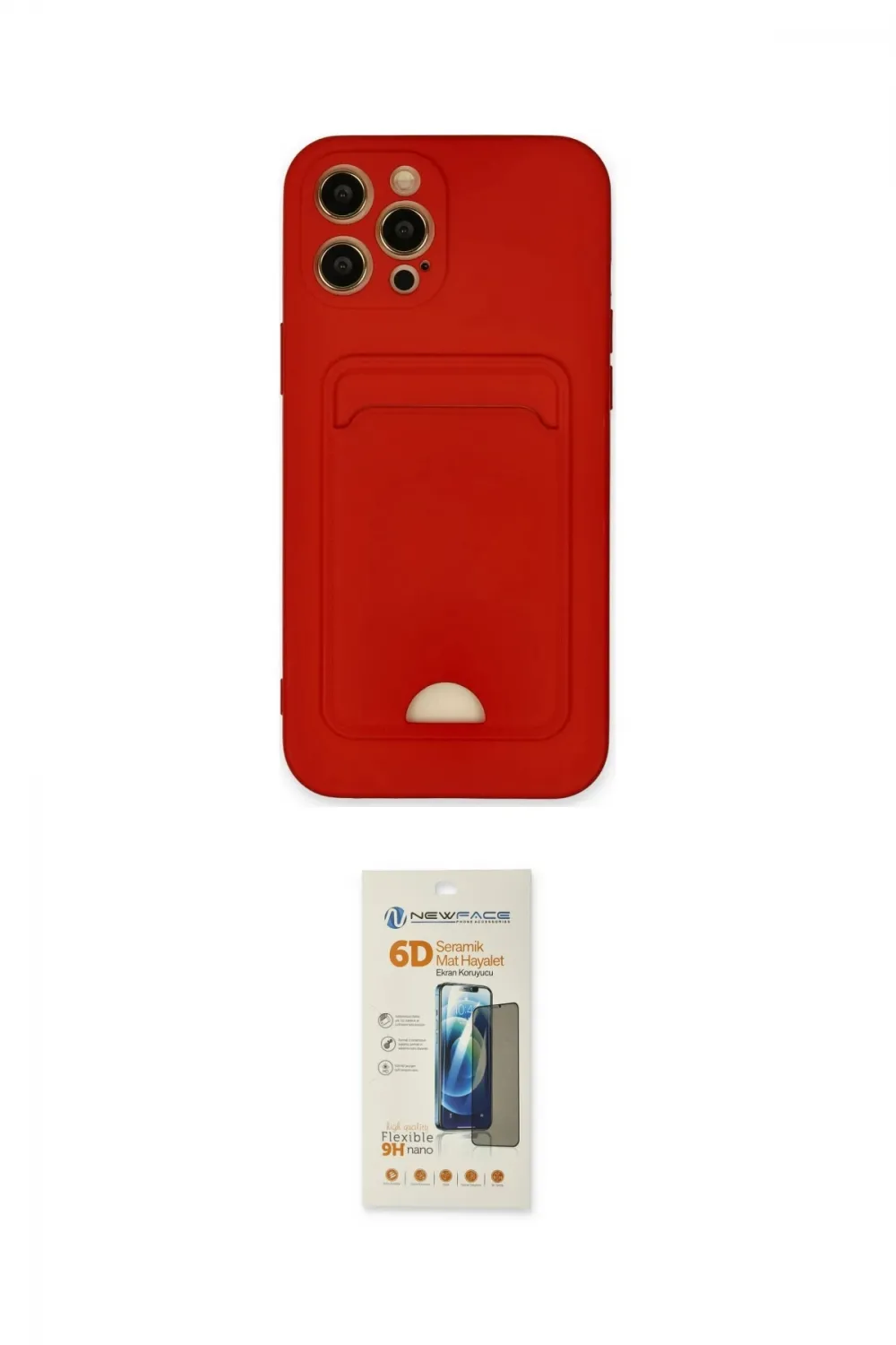 ieg™ iPhone 12 Pro Max Kılıf Vadi Çizgi Prime - Siyah 6D Mat Seramik Hayalet Nano Ekran Koruyucu