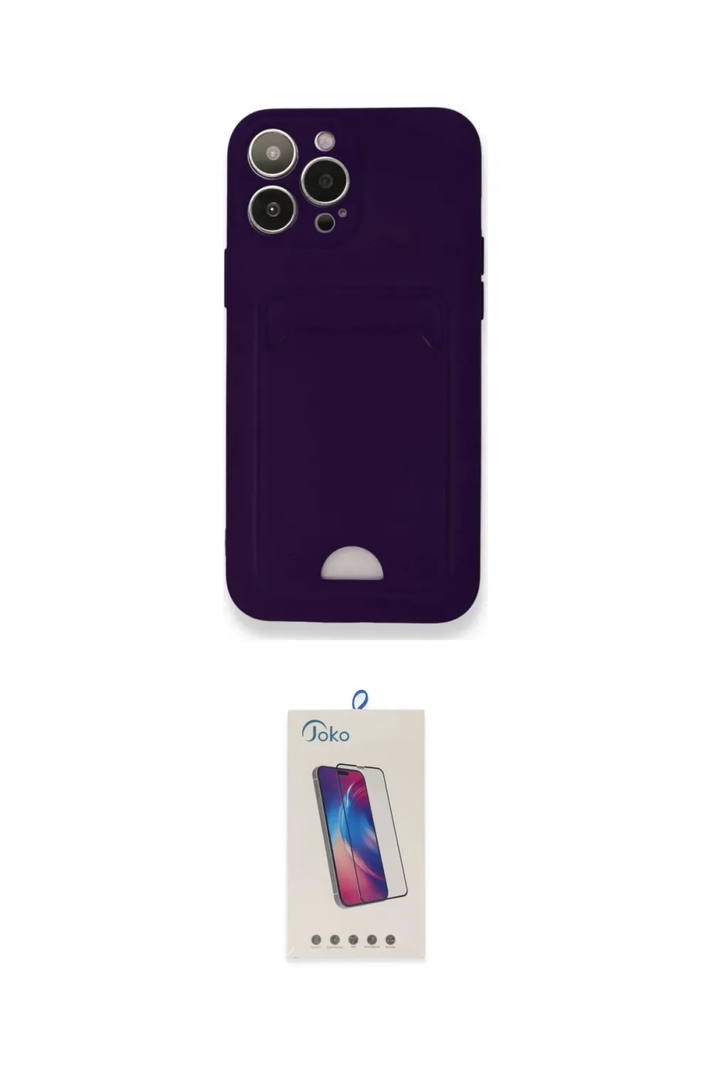 ieg™ iPhone 12 Pro Max Kılıf Vadi Çizgi Prime - Siyah Joko 5D Cam