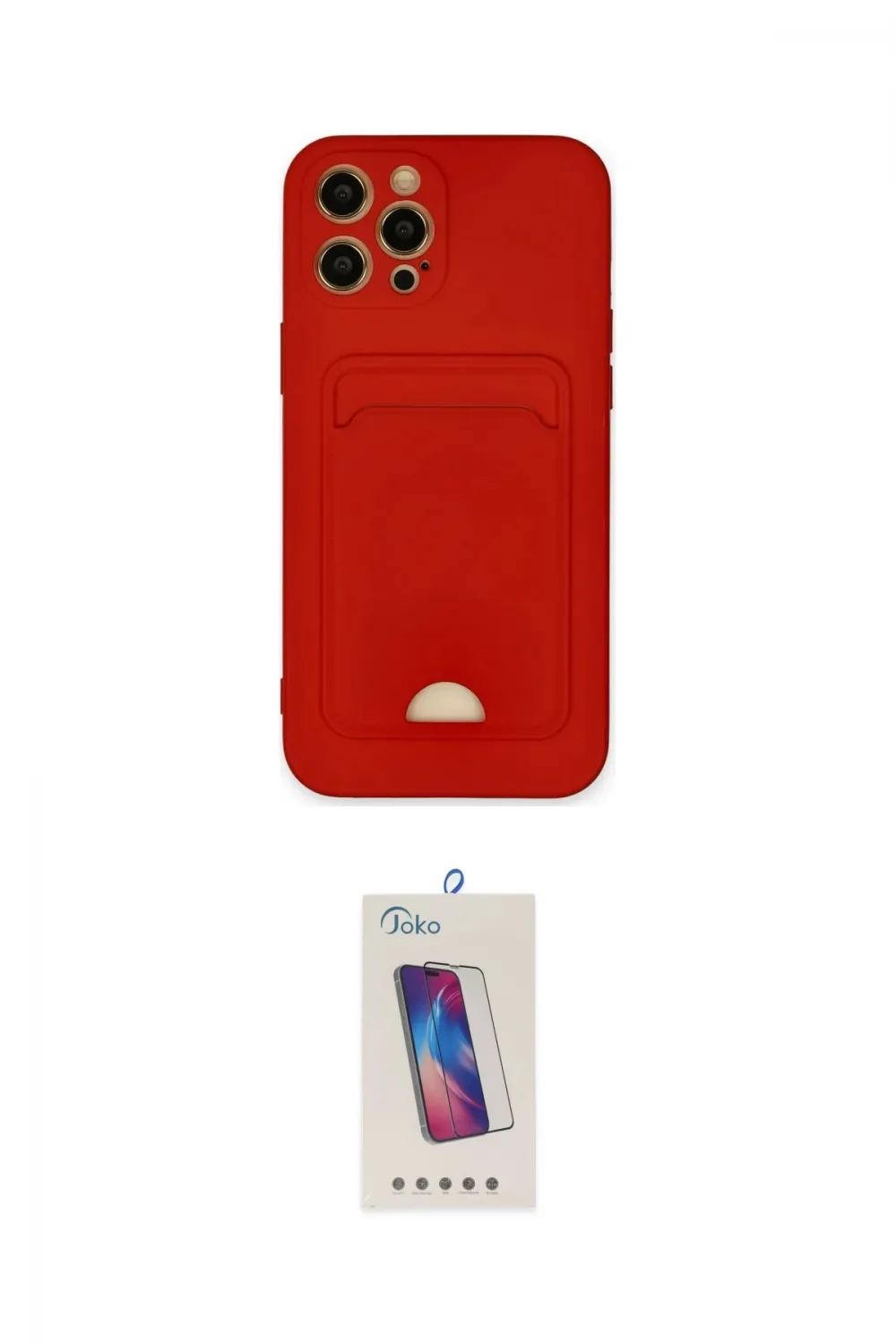 ieg™ iPhone 12 Pro Max Kılıf Vadi Çizgi Prime - Siyah Joko 5D Cam