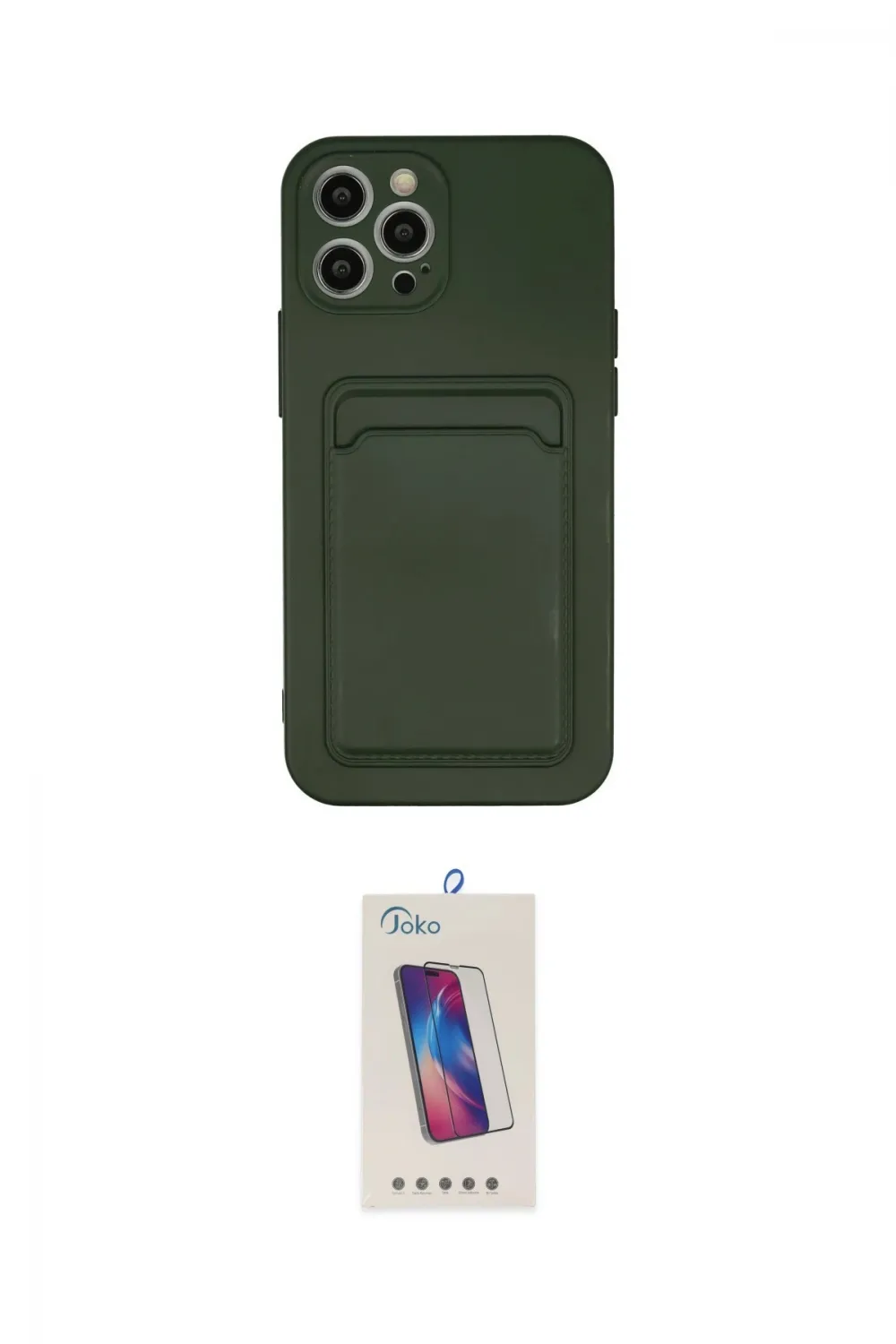 ieg™ iPhone 12 Pro Max Kılıf Vadi Çizgi Prime - Siyah Joko 5D Cam