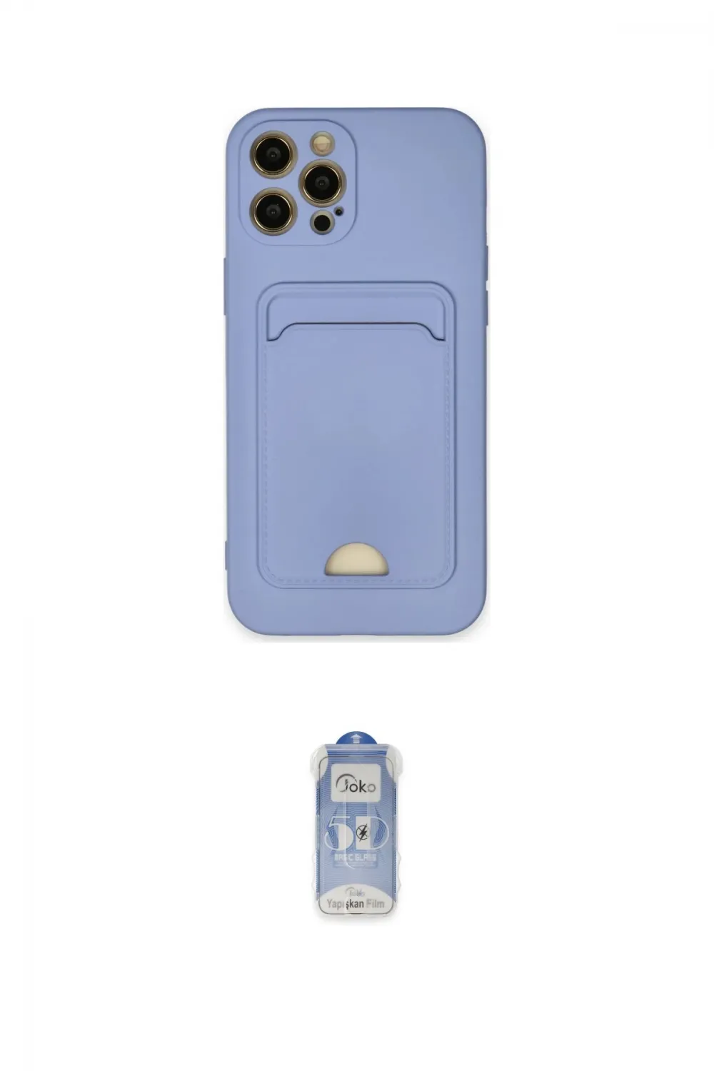 ieg™ iPhone 12 Pro Max Kılıf Vadi Çizgi Prime - Siyah Joko Magic 5D Cam