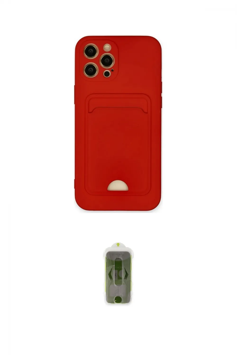 ieg™ iPhone 12 Pro Max Kılıf Vadi Çizgi Prime - Siyah Joko Magic 5D Hayalet Cam