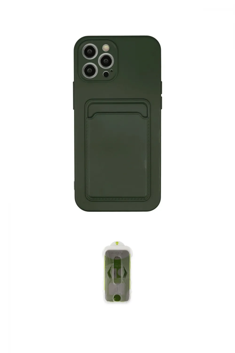 ieg™ iPhone 12 Pro Max Kılıf Vadi Çizgi Prime - Siyah Joko Magic 5D Hayalet Cam