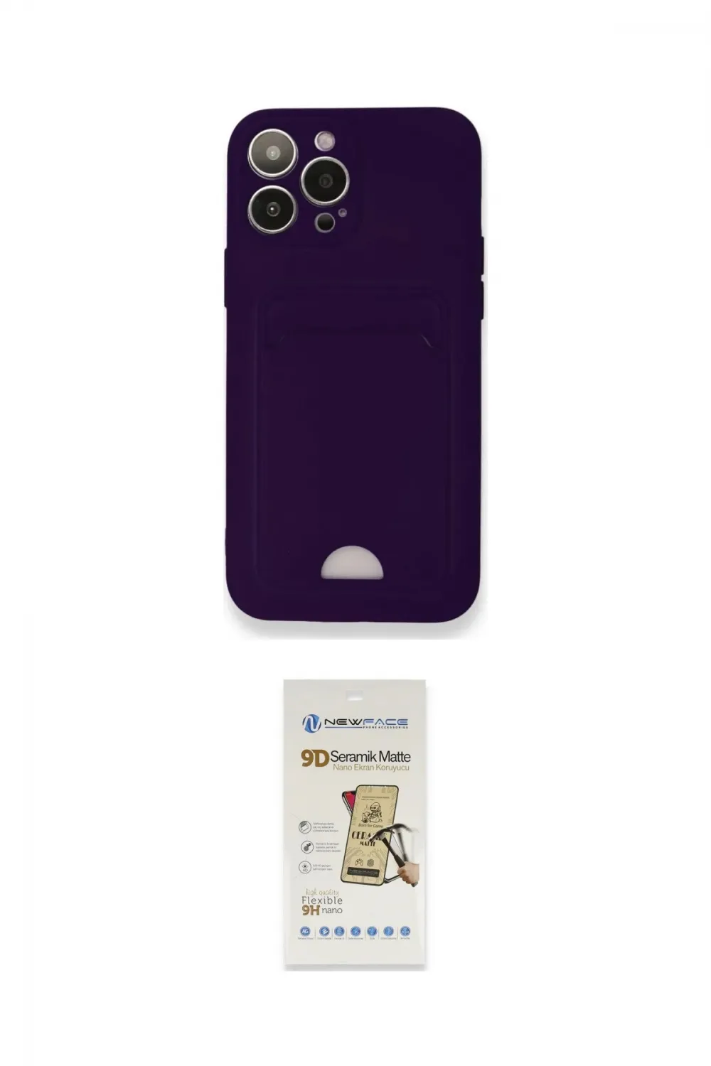 ieg™ iPhone 12 Pro Max Kılıf Vadi Çizgi Prime - Siyah Mat Seramik Nano Ekran Koruyucu