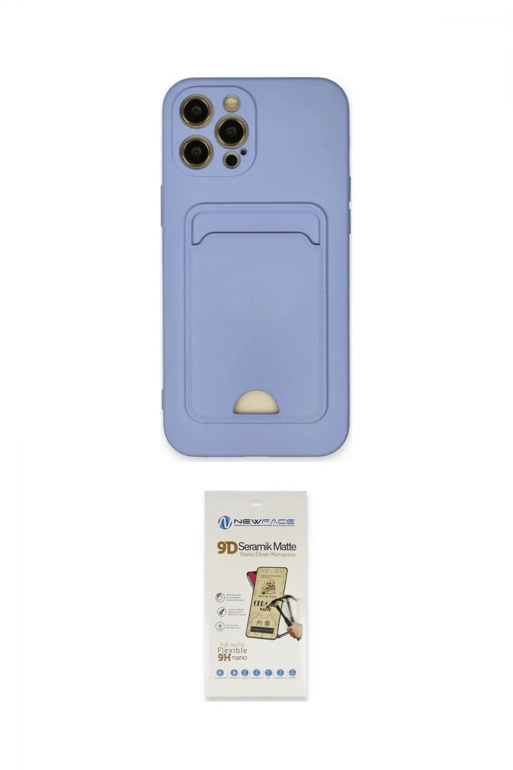 ieg™ iPhone 12 Pro Max Kılıf Vadi Çizgi Prime - Siyah Mat Seramik Nano Ekran Koruyucu