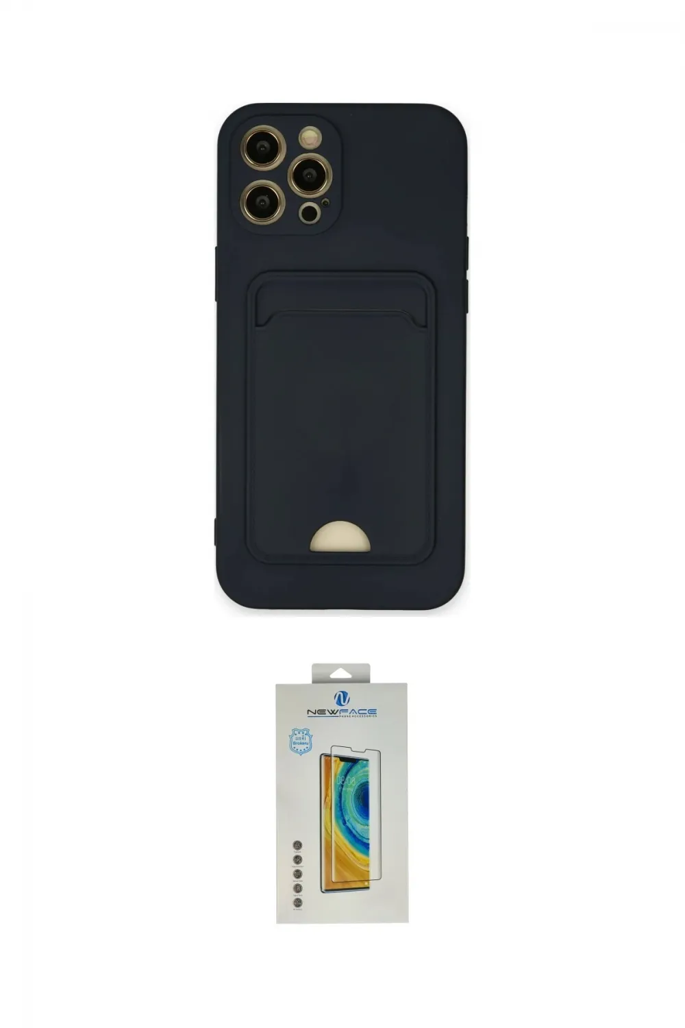 ieg™ iPhone 12 Pro Max Kılıf Vadi Çizgi Prime - Siyah Polymer Nano Ekran Koruyucu