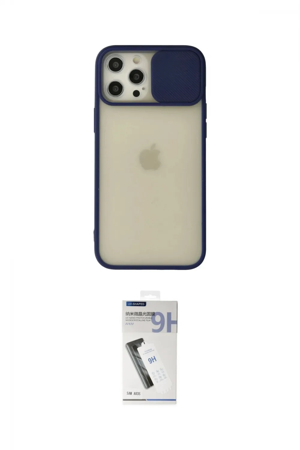 ieg™ iPhone 12 Pro Max Kılıf Vadi Çizgi - Şeffaf Uv Polymer Nano Ekran Koruyucu
