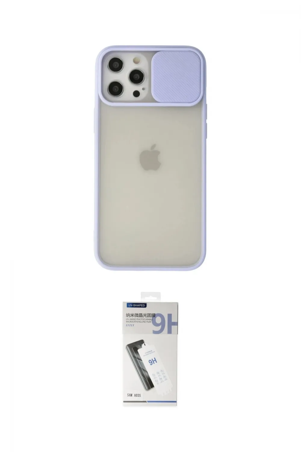 ieg™ iPhone 12 Pro Max Kılıf Vadi Çizgi - Şeffaf Uv Polymer Nano Ekran Koruyucu