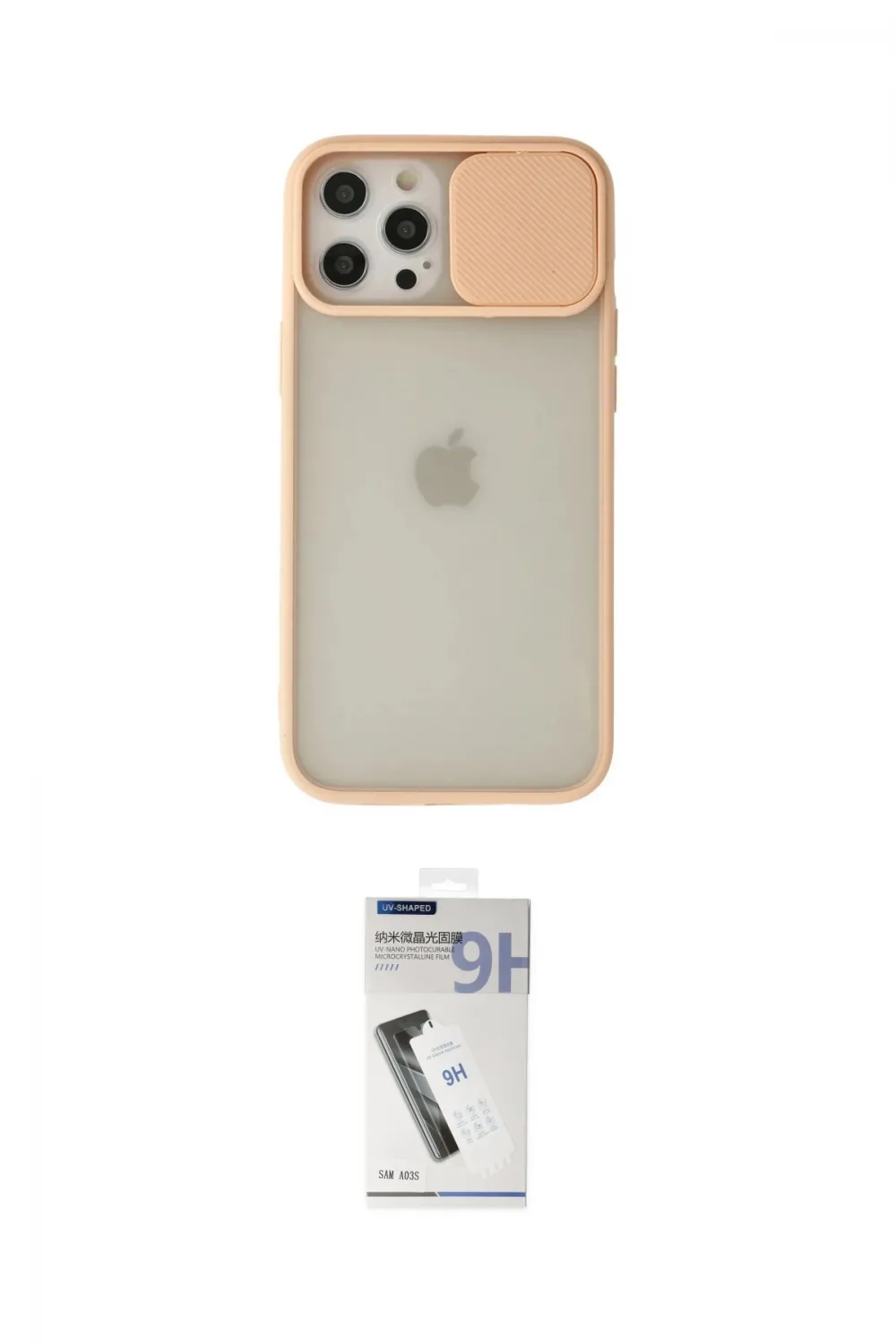 ieg™ iPhone 12 Pro Max Kılıf Vadi Çizgi - Şeffaf Uv Polymer Nano Ekran Koruyucu