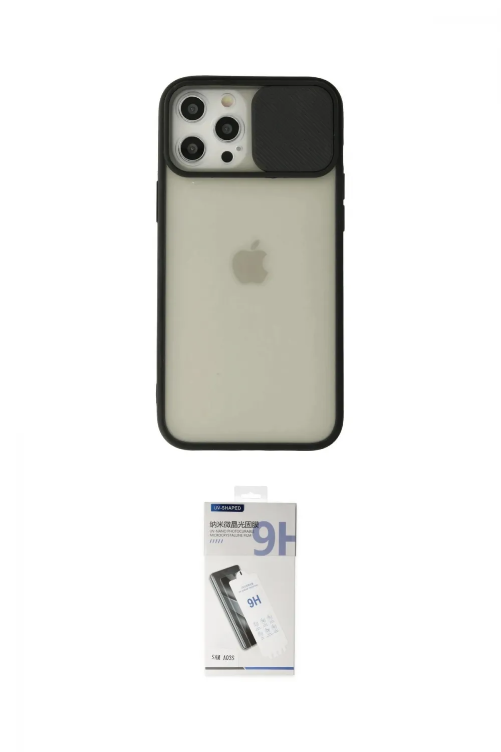 ieg™ iPhone 12 Pro Max Kılıf Vadi Çizgi - Şeffaf Uv Polymer Nano Ekran Koruyucu