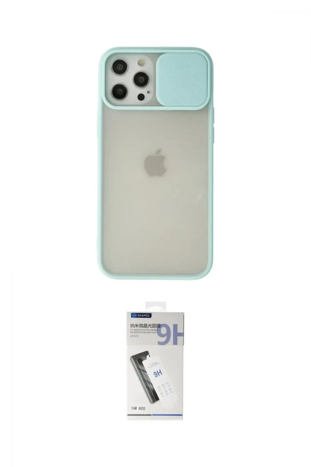 ieg™ iPhone 12 Pro Max Kılıf Vadi Çizgi - Şeffaf Uv Polymer Nano Ekran Koruyucu