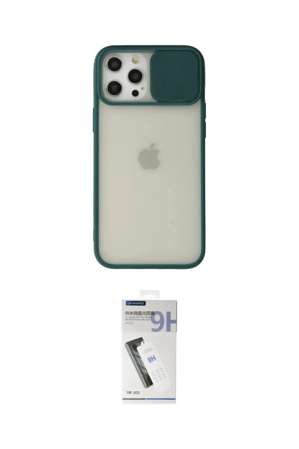 ieg™ iPhone 12 Pro Max Kılıf Vadi Çizgi - Şeffaf Uv Polymer Nano Ekran Koruyucu