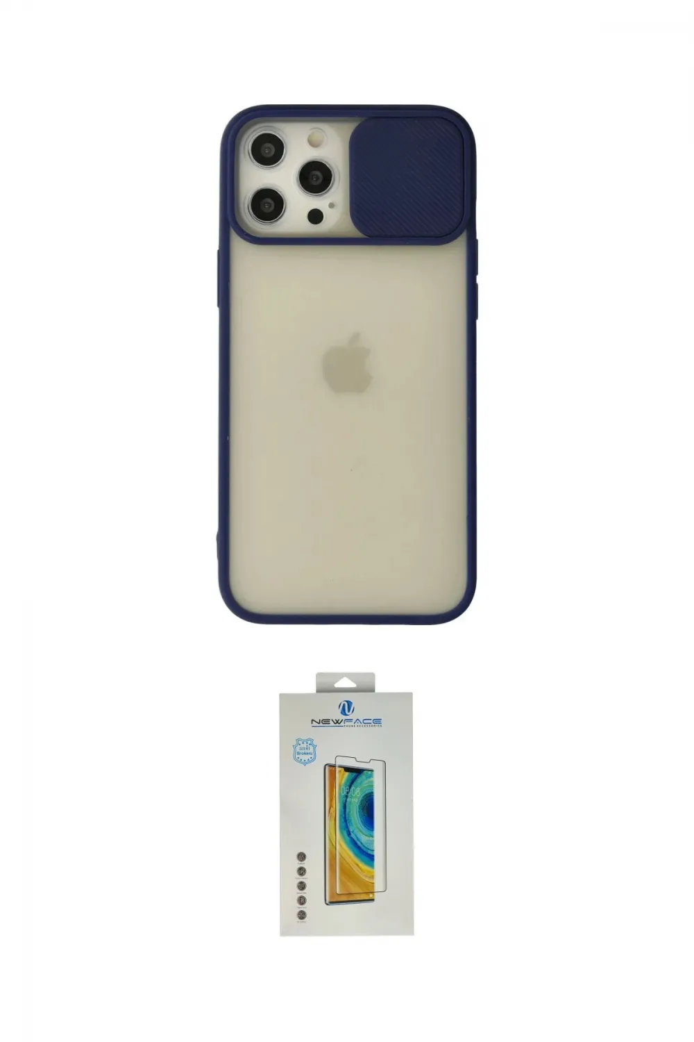 ieg™ iPhone 12 Pro Max Kılıf Vadi Çizgi - Siyah Polymer Nano Ekran Koruyucu