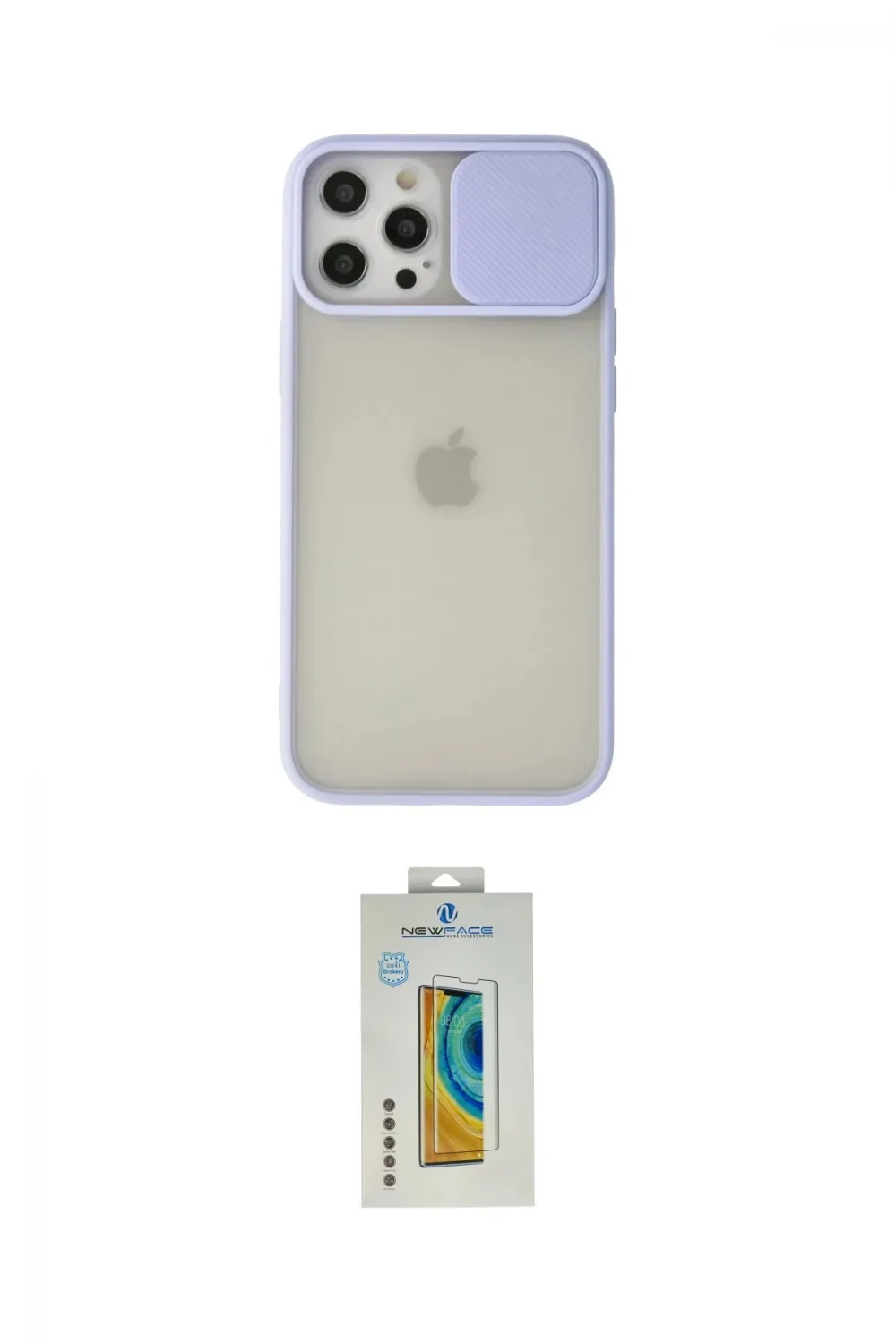 ieg™ iPhone 12 Pro Max Kılıf Vadi Çizgi - Siyah Polymer Nano Ekran Koruyucu