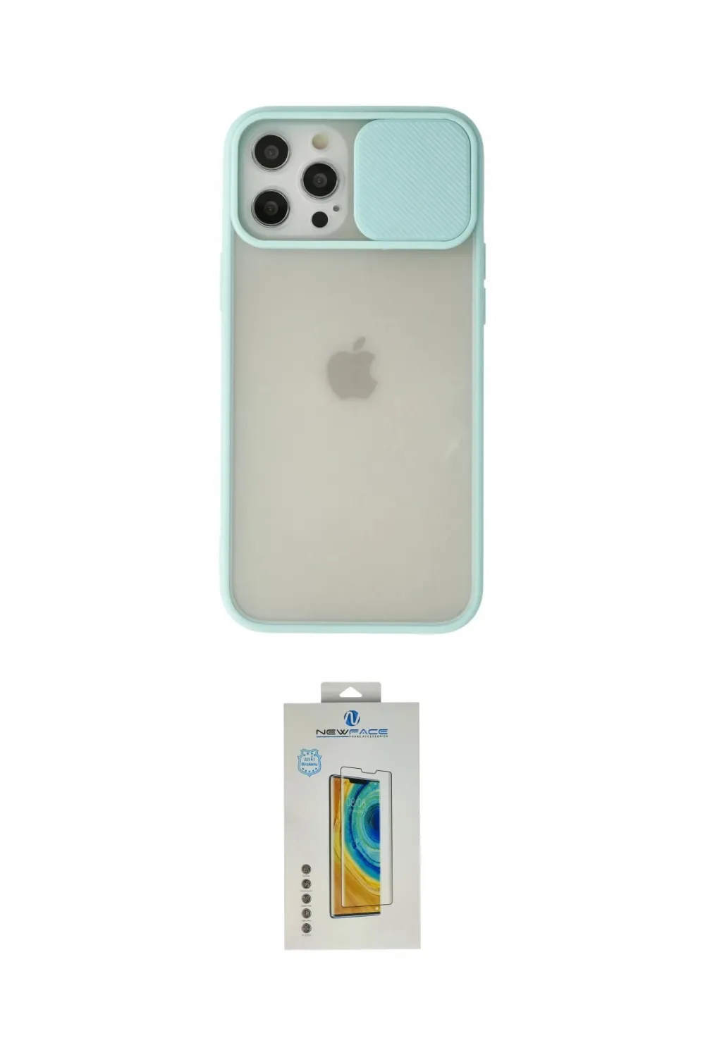 ieg™ iPhone 12 Pro Max Kılıf Vadi Çizgi - Siyah Polymer Nano Ekran Koruyucu