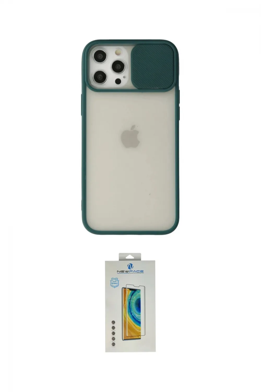 ieg™ iPhone 12 Pro Max Kılıf Vadi Çizgi - Siyah Polymer Nano Ekran Koruyucu