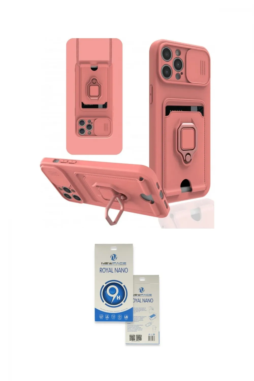 ieg™ iPhone 12 Pro Max Kılıf Vadi Form Prime - Şeffaf Royal Nano Ekran Koruyucu