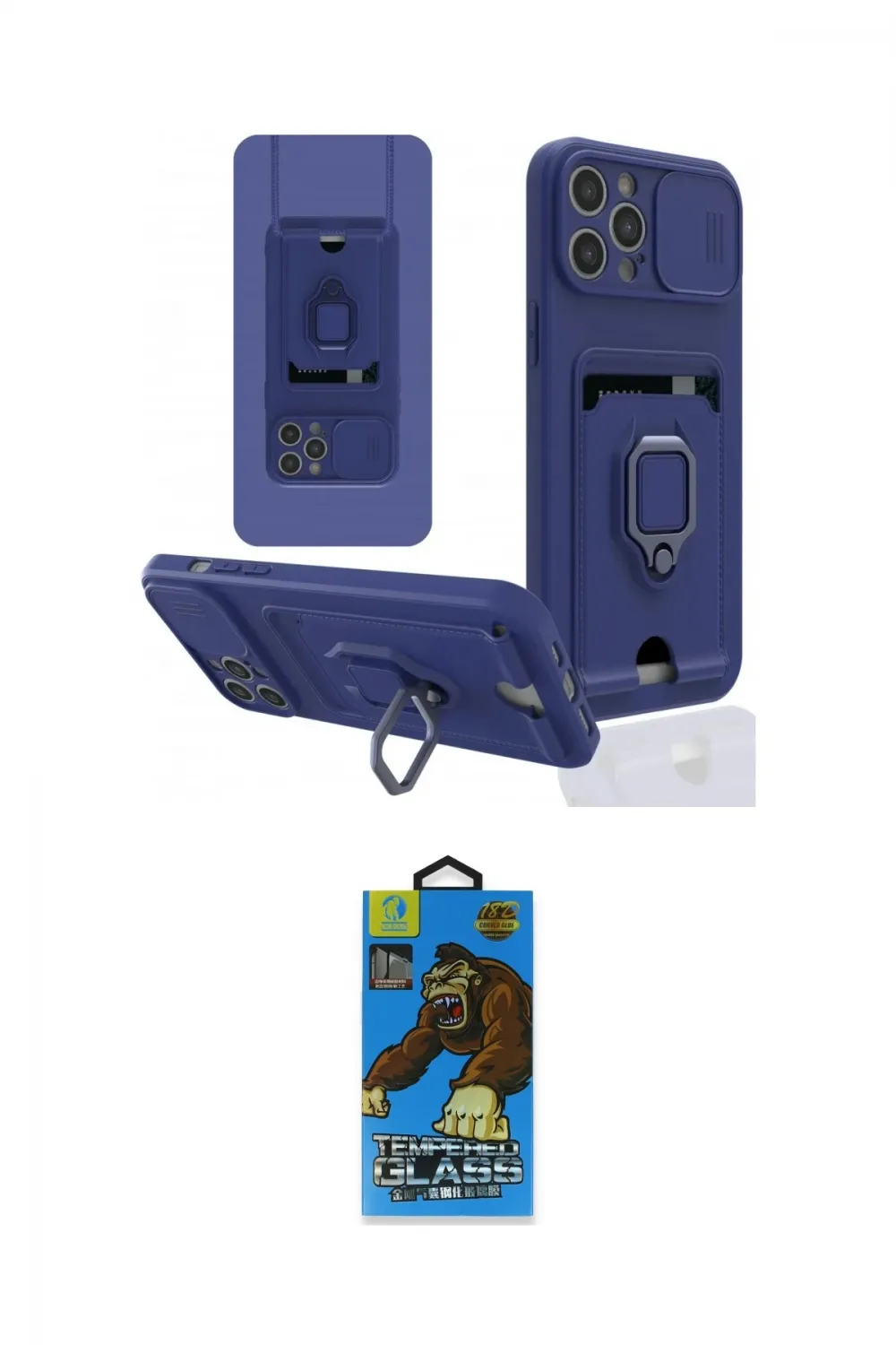 ieg™ iPhone 12 Pro Max Kılıf Vadi Form Prime - Siyah 18D Cam Ekran Koruyucu