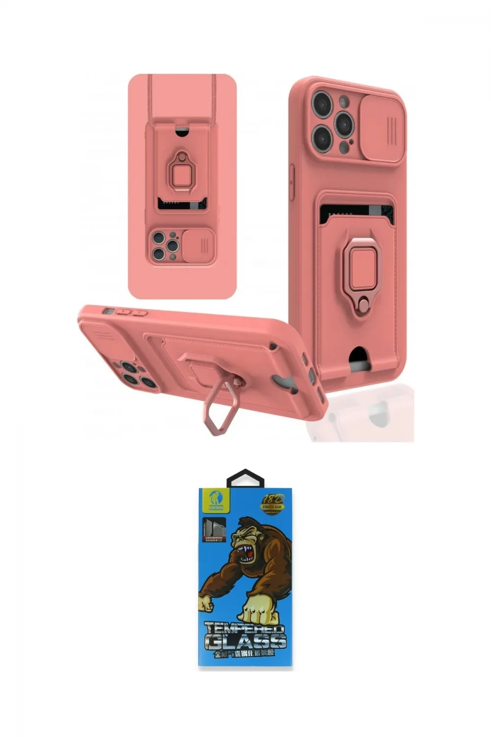 ieg™ iPhone 12 Pro Max Kılıf Vadi Form Prime - Siyah 18D Cam Ekran Koruyucu